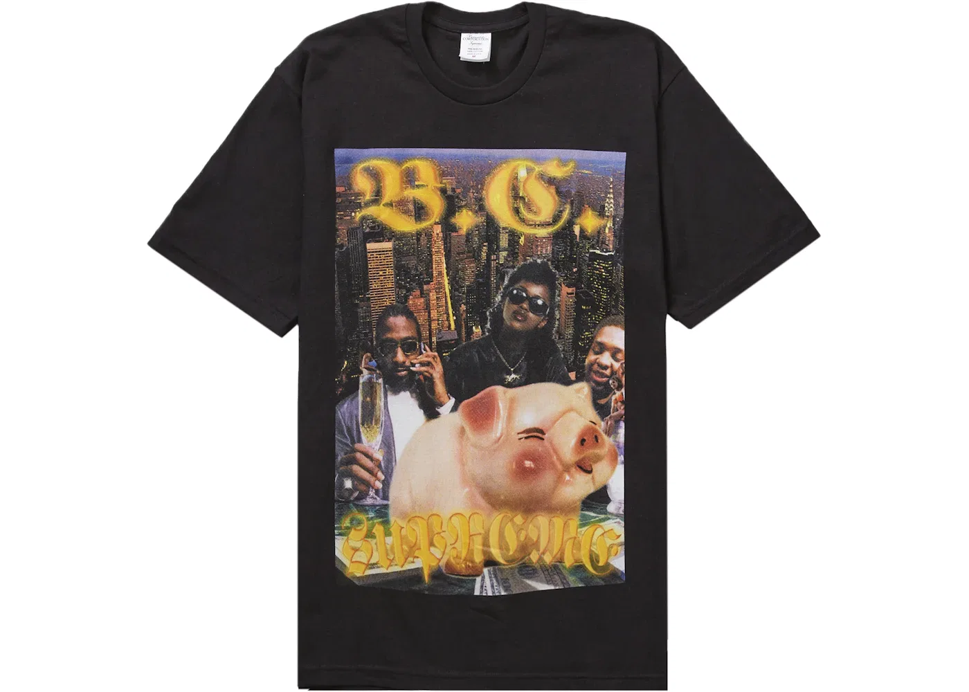 Мужская футболка с принтом Supreme Bernadette Corporation Money Tee, Black