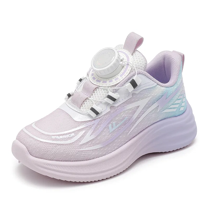 Детские кеды с принтом Purple And White Blue WARRIOR