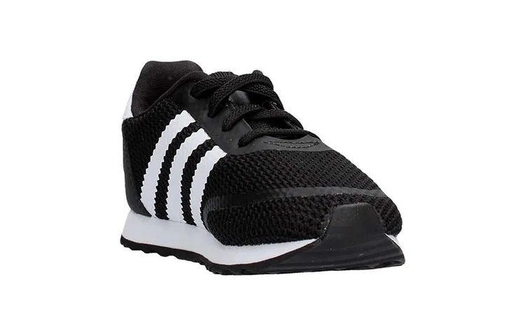 Детские кроссовки для малышей с низким верхом N 5923 Adidas Originals, Black White — фото 4