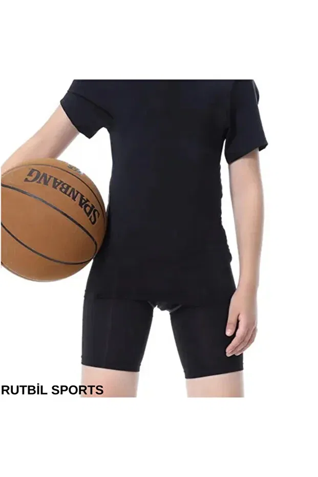 Детские шорты для девочек облегающие Rutbil Sports, Black — фото 2