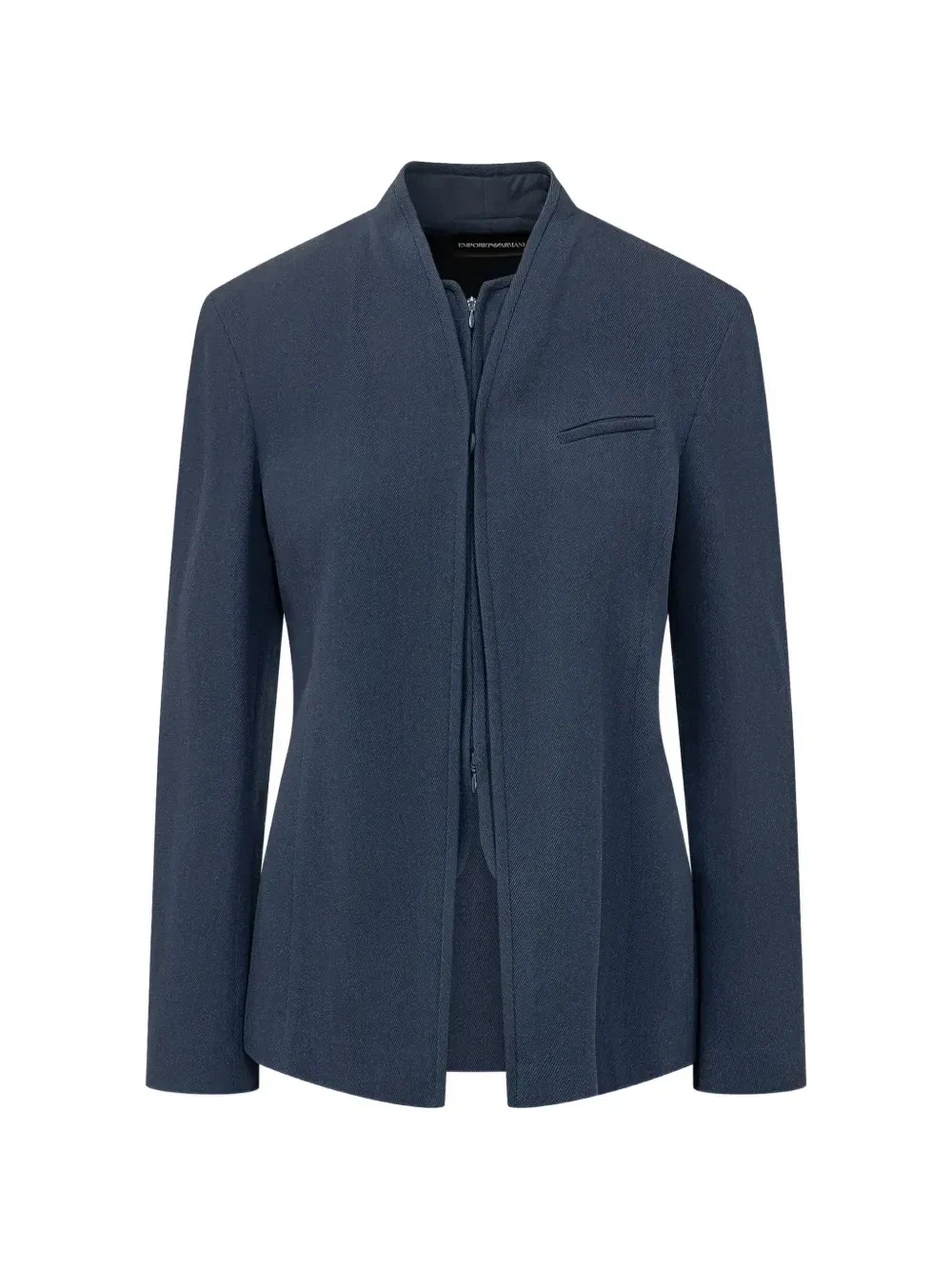 Куртка с нагрудником из крепового габардина Signature Capsule EMPORIO ARMANI, синий