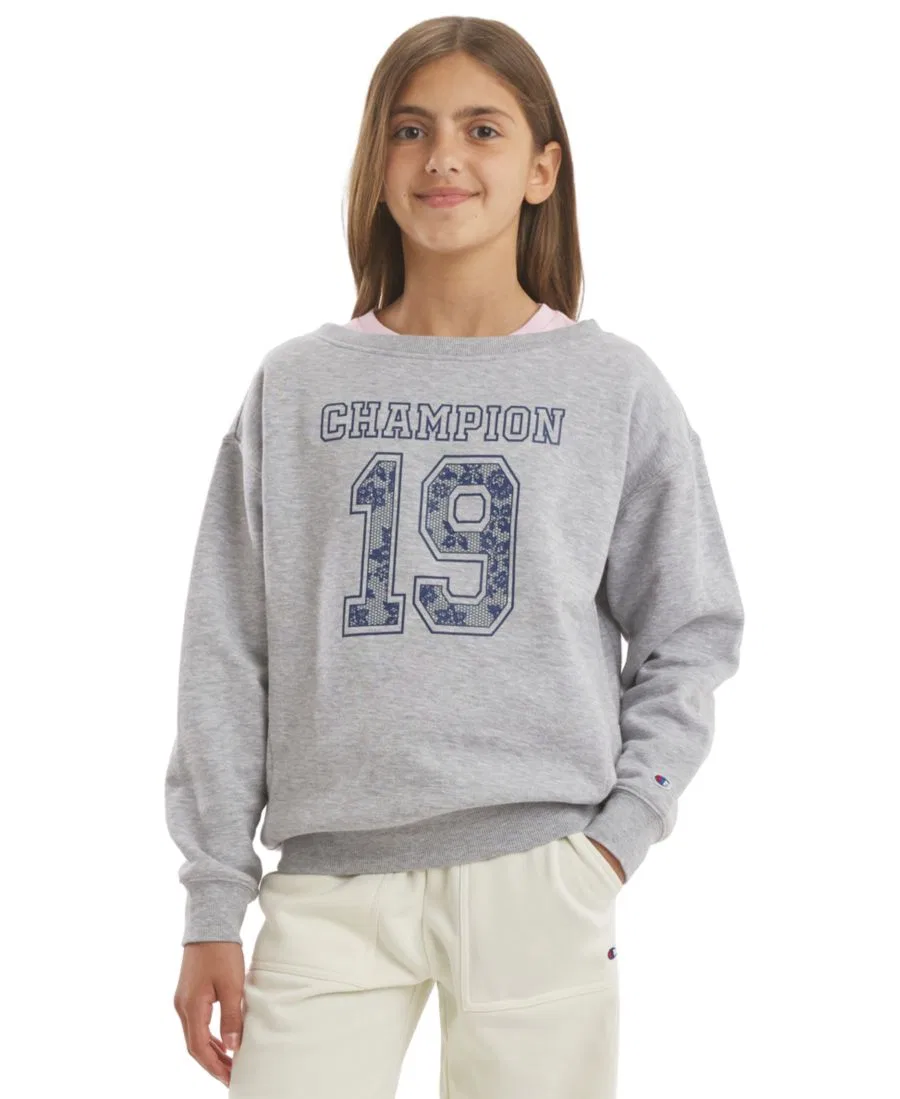 Свитшот с графическим принтом Champion, Gray Heather