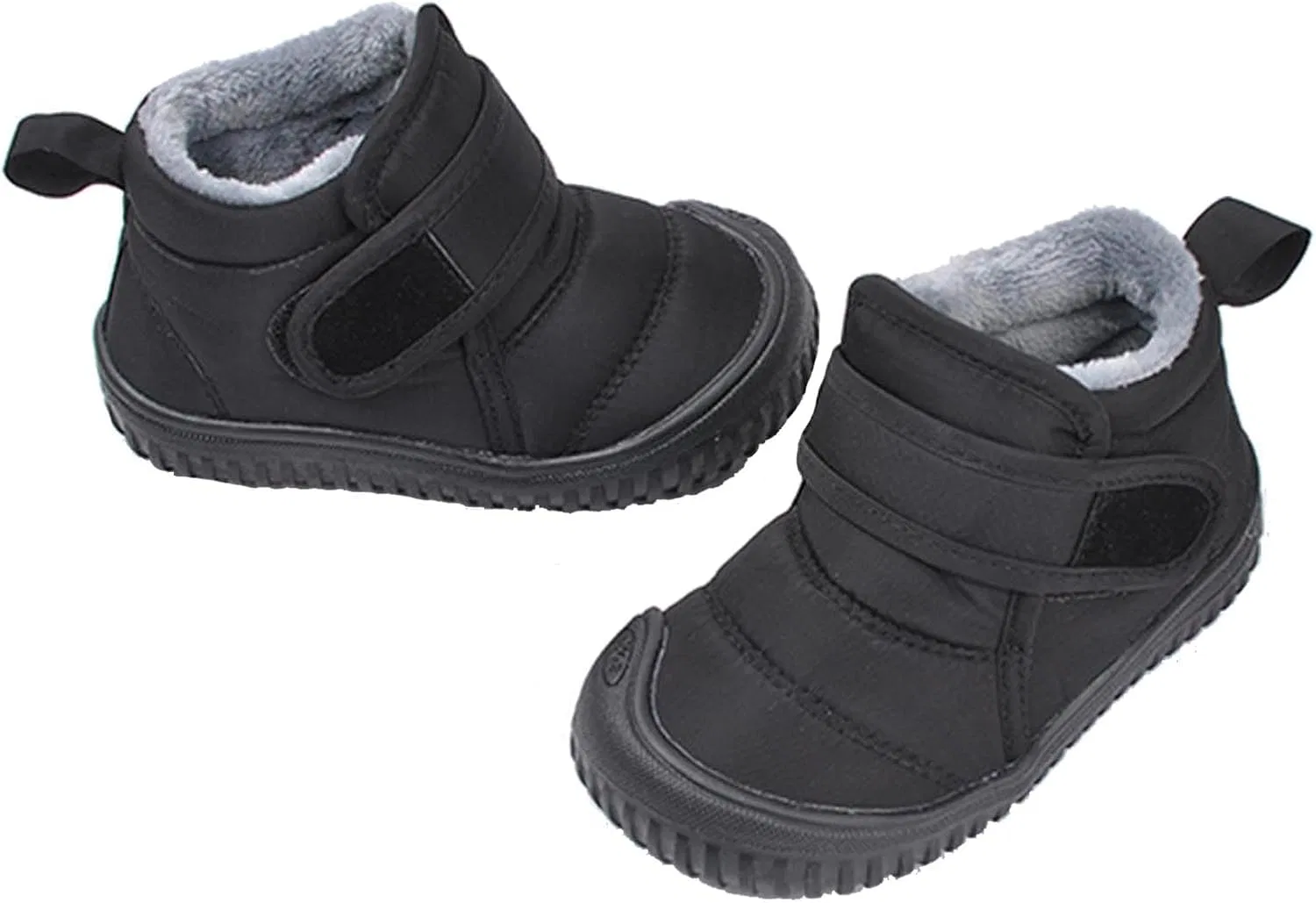 Детские зимние ботинки с мехом YUKTOPA, Black