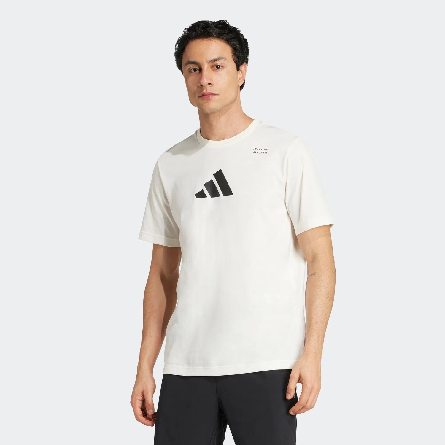 Мужская футболка с технологией climacool Adidas Performance, Chalk White — фото 2