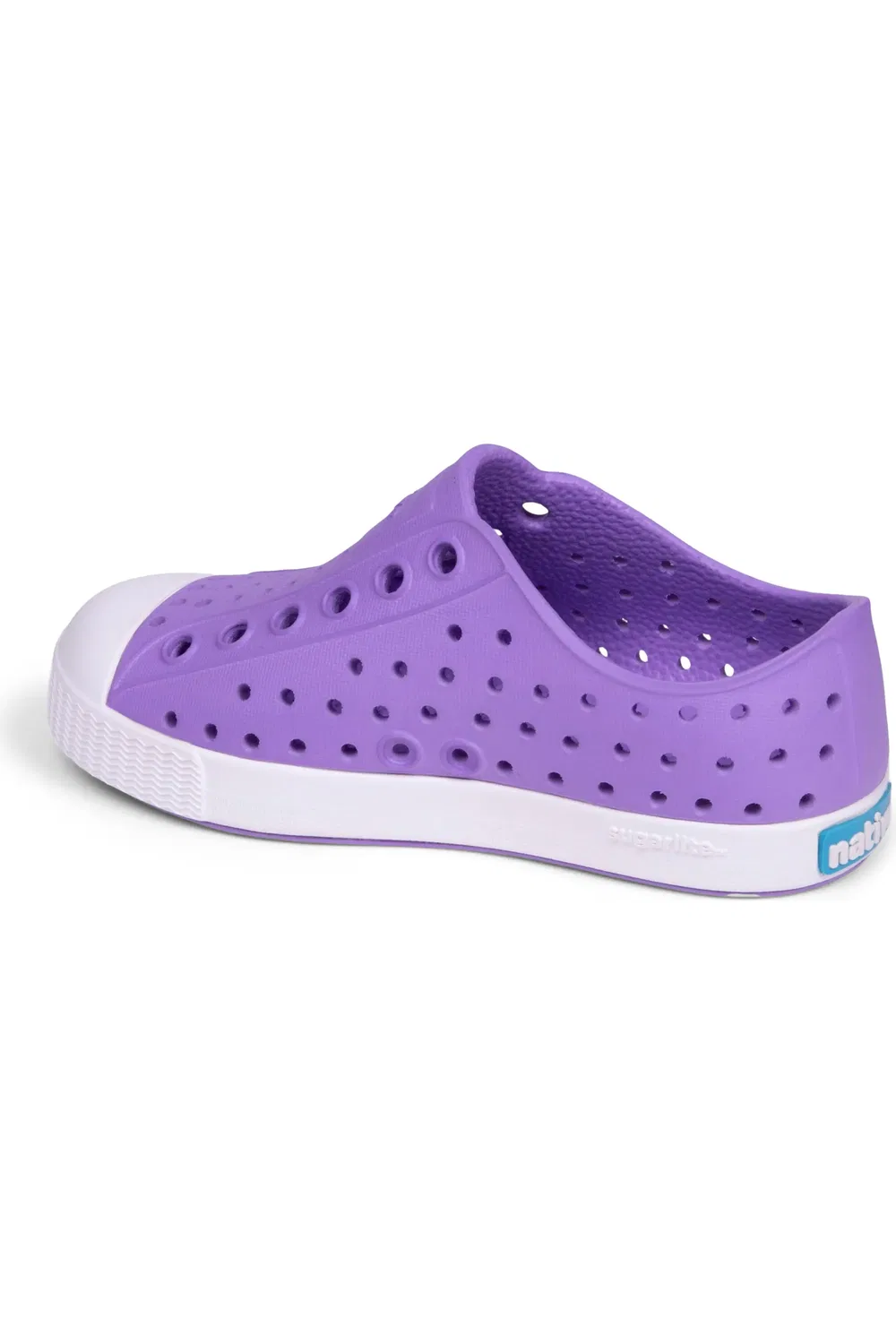 Кеды детские водонепроницаемые Jefferson Slip-On Native Shoes, Twilight Purple/Shell White — фото 2