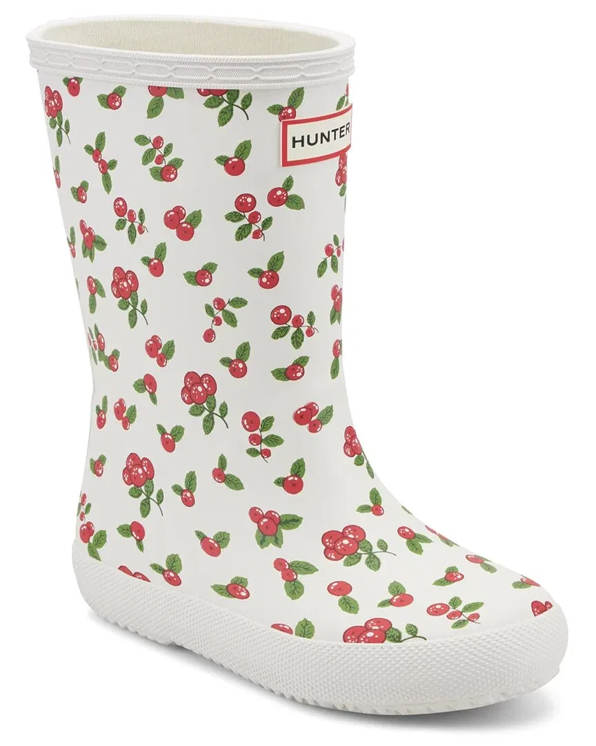 Детские резиновые сапоги для девочек непромокаемые Hunter Rubber Rain Boot, White