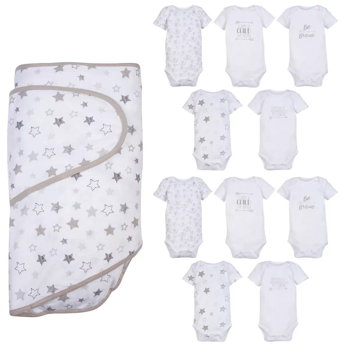 Детский комплект для новорожденных Miracle Blanket INFANT BASICS/FURNITURE, Gray