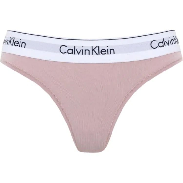 Женские трусы-слипы с принтом Calvin Klein, 1 Pack (Light Pink)