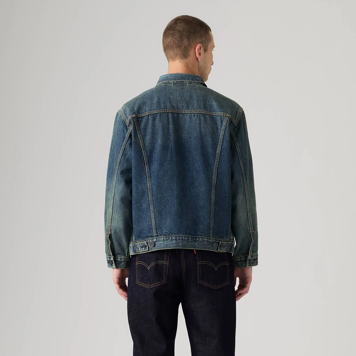 Свободная куртка дальнобойщика Levi's, Selvedge Dark Mid Night - Dark Wash — фото 4