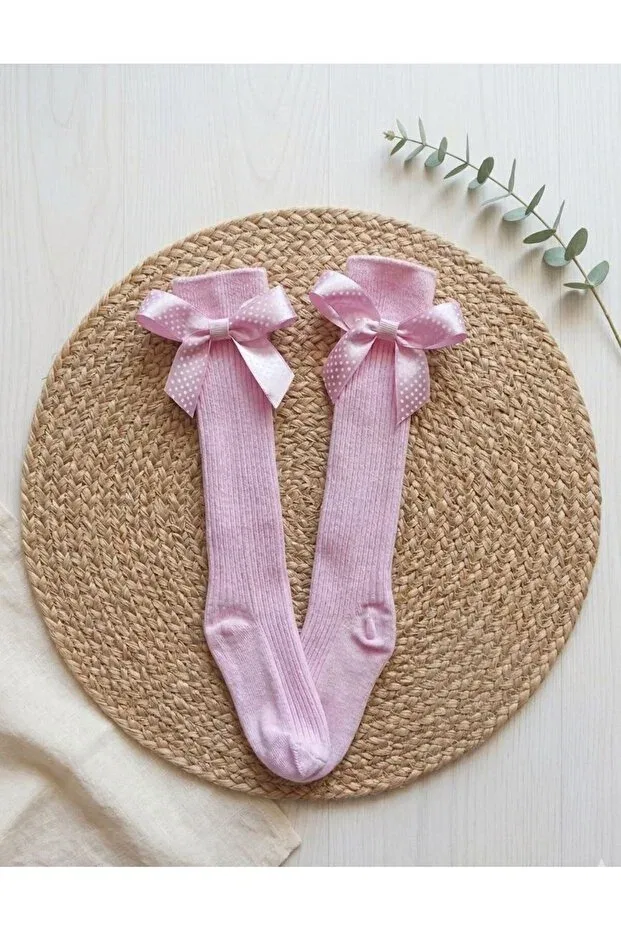 Детские носки для девочек с рисунком Panowill Design, Polka Dot Pink