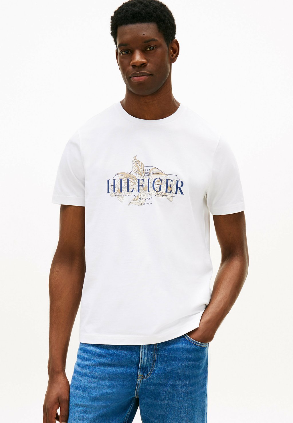

Футболка с принтом Tommy Hilfiger, белый