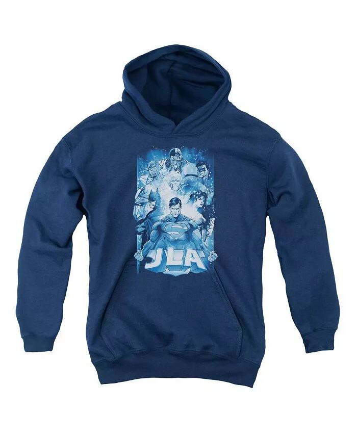 

Толстовка с капюшоном Boys of America Youth Burst Pull Over Justice League, синий