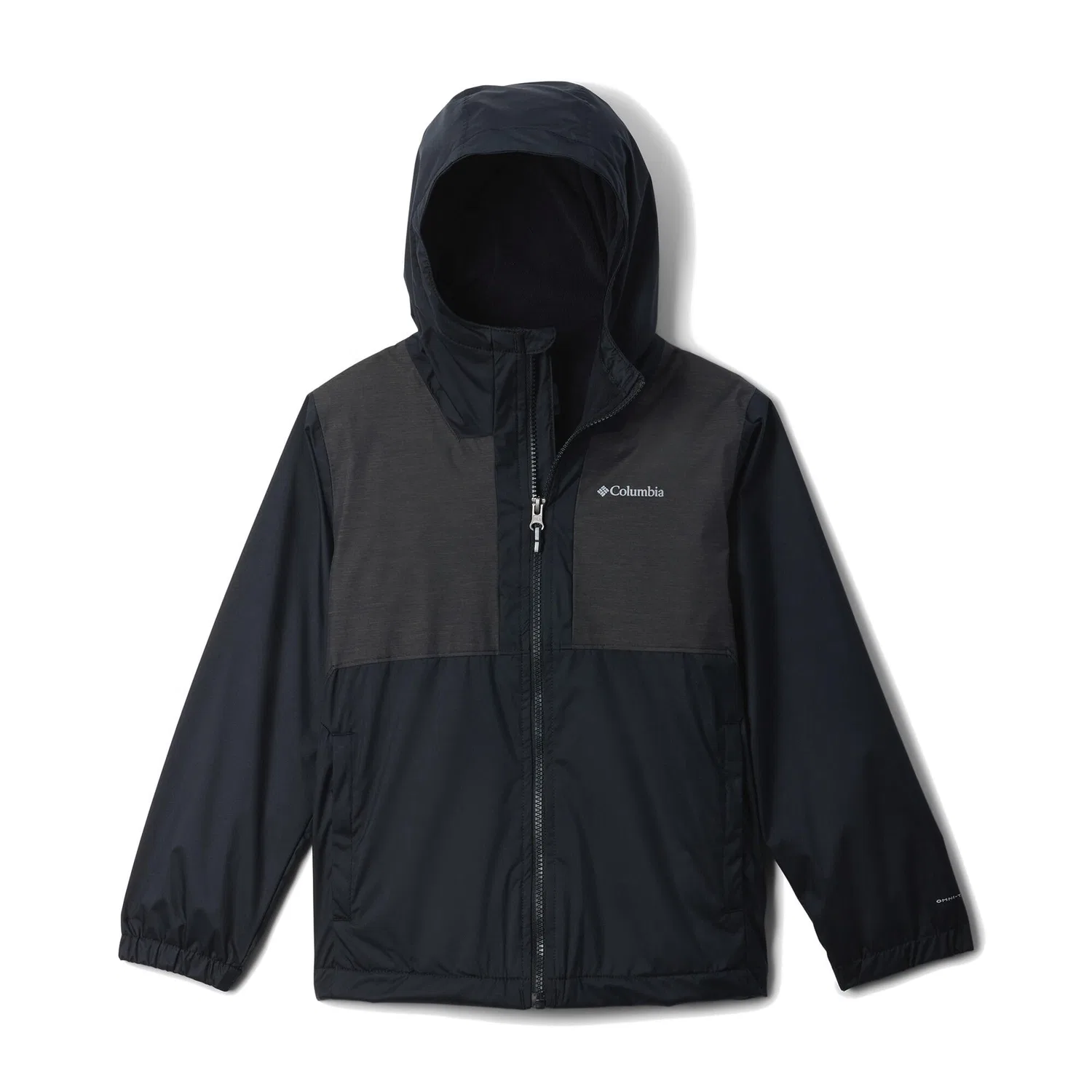 Детская дождевая куртка Columbia Rainy Trails II Fleece, Цвет: Schwarz — фото 4