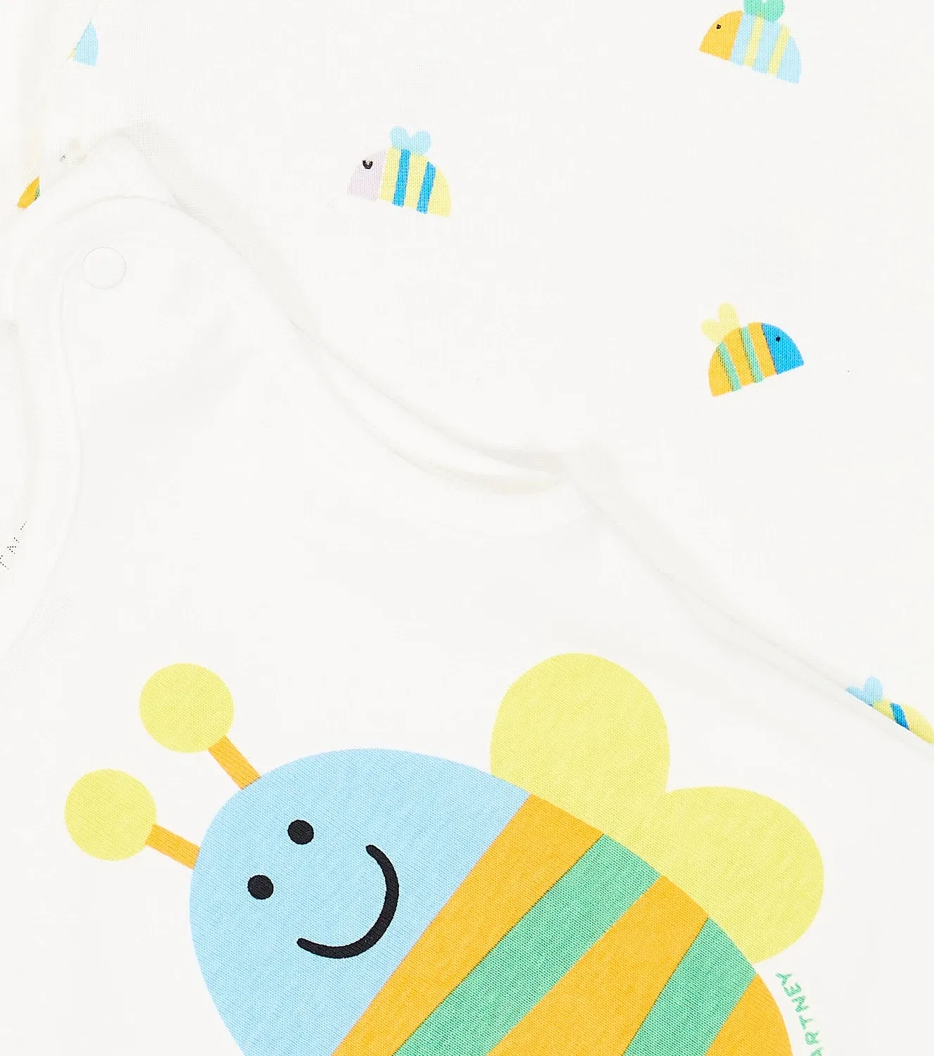 Комплект боди с принтом Stella Mccartney Kids, белый — фото 3