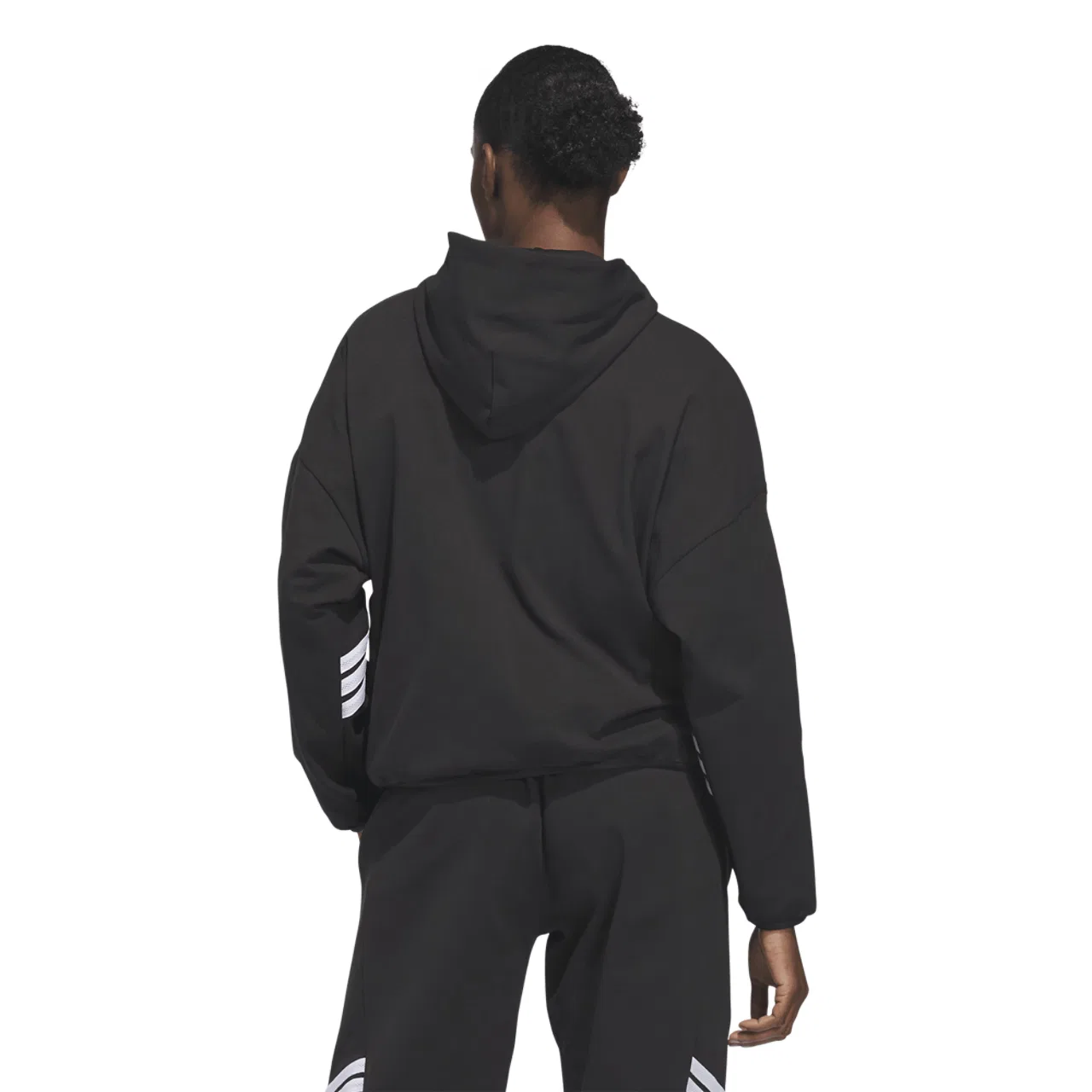 Женская толстовка на молнии Crazy Warm Fleece Adidas, черный — фото 2