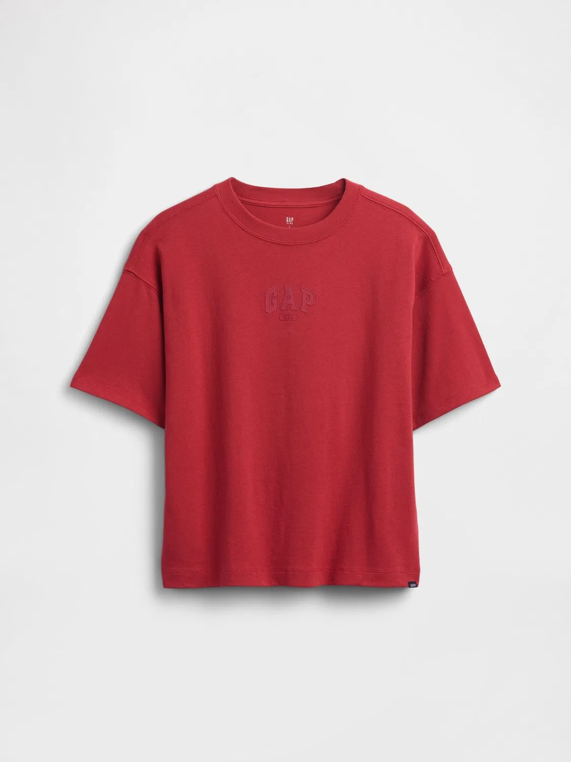 Футболка оверсайз с логотипом Gap, красная