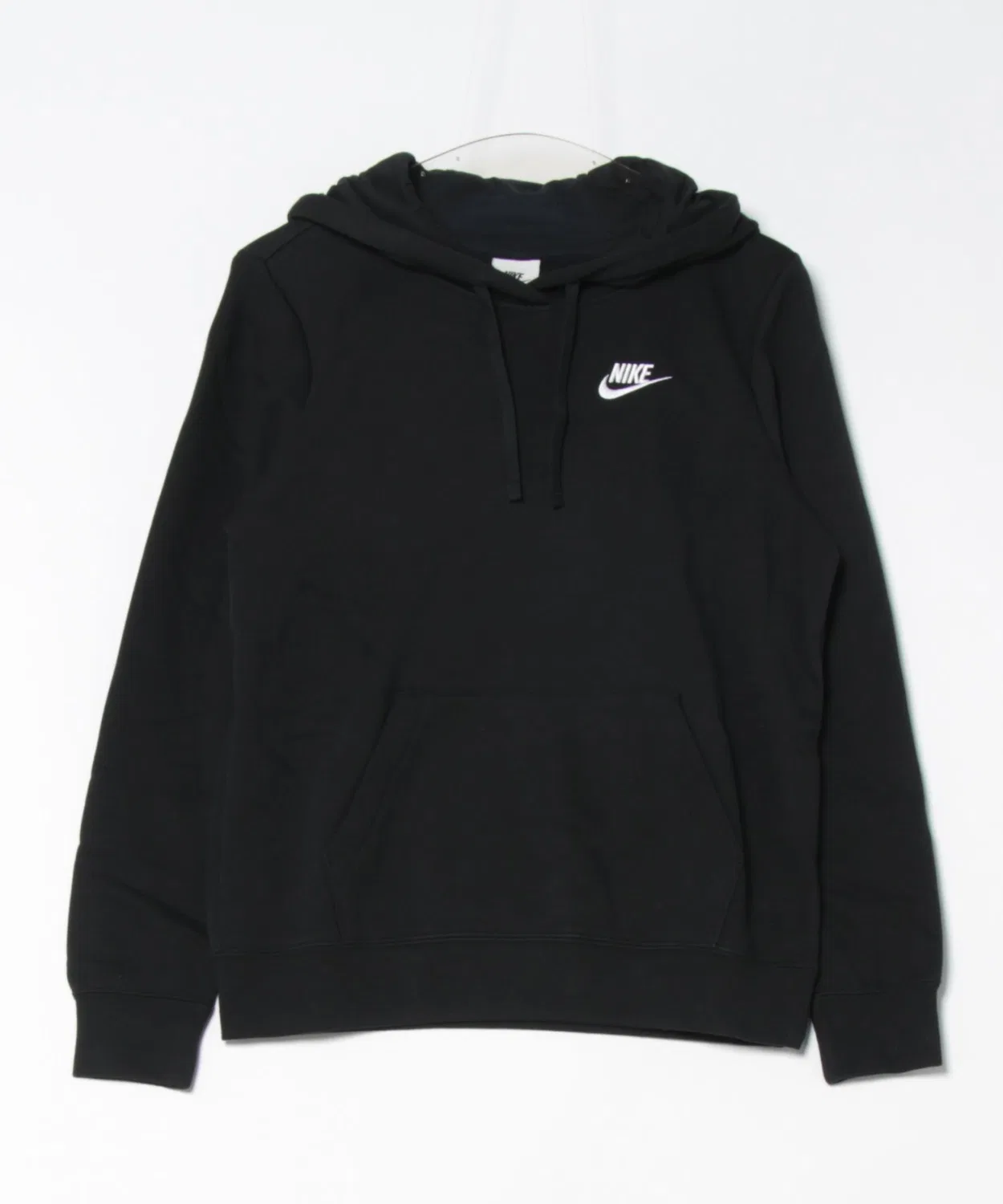 Женский худи из флиса с длинным рукавомClub Fleece NIKE, Black — фото 2