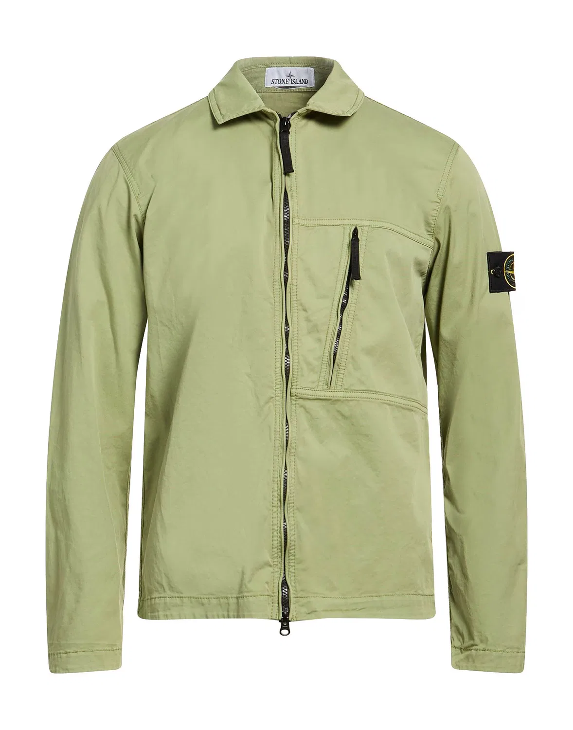Мужская повседневная куртка с капюшоном Stone Island, темно-зеленый