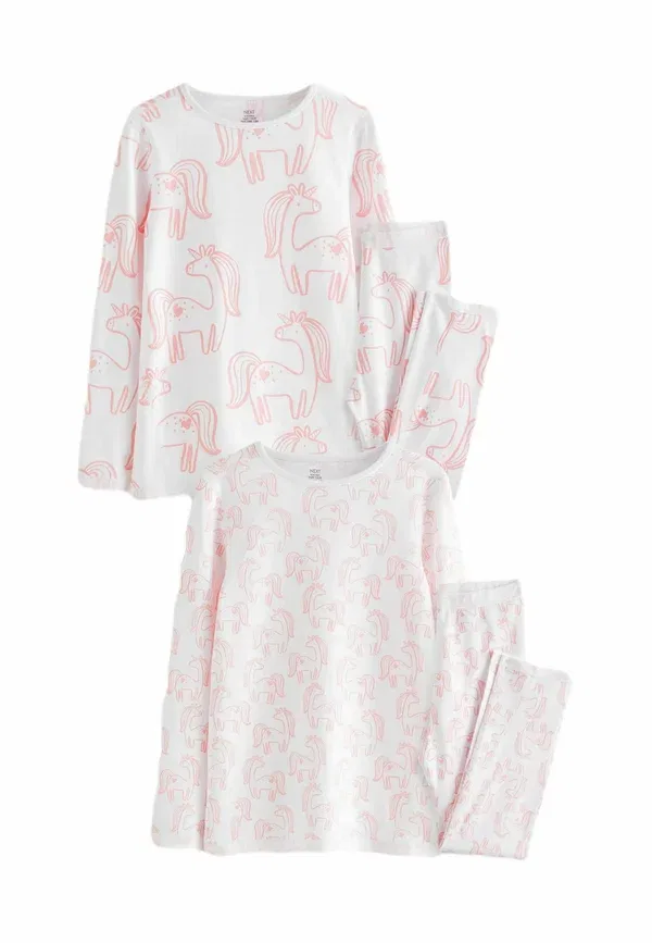 Пижамный комплект хлопок, Next, Pink Unicorn Print, розовый