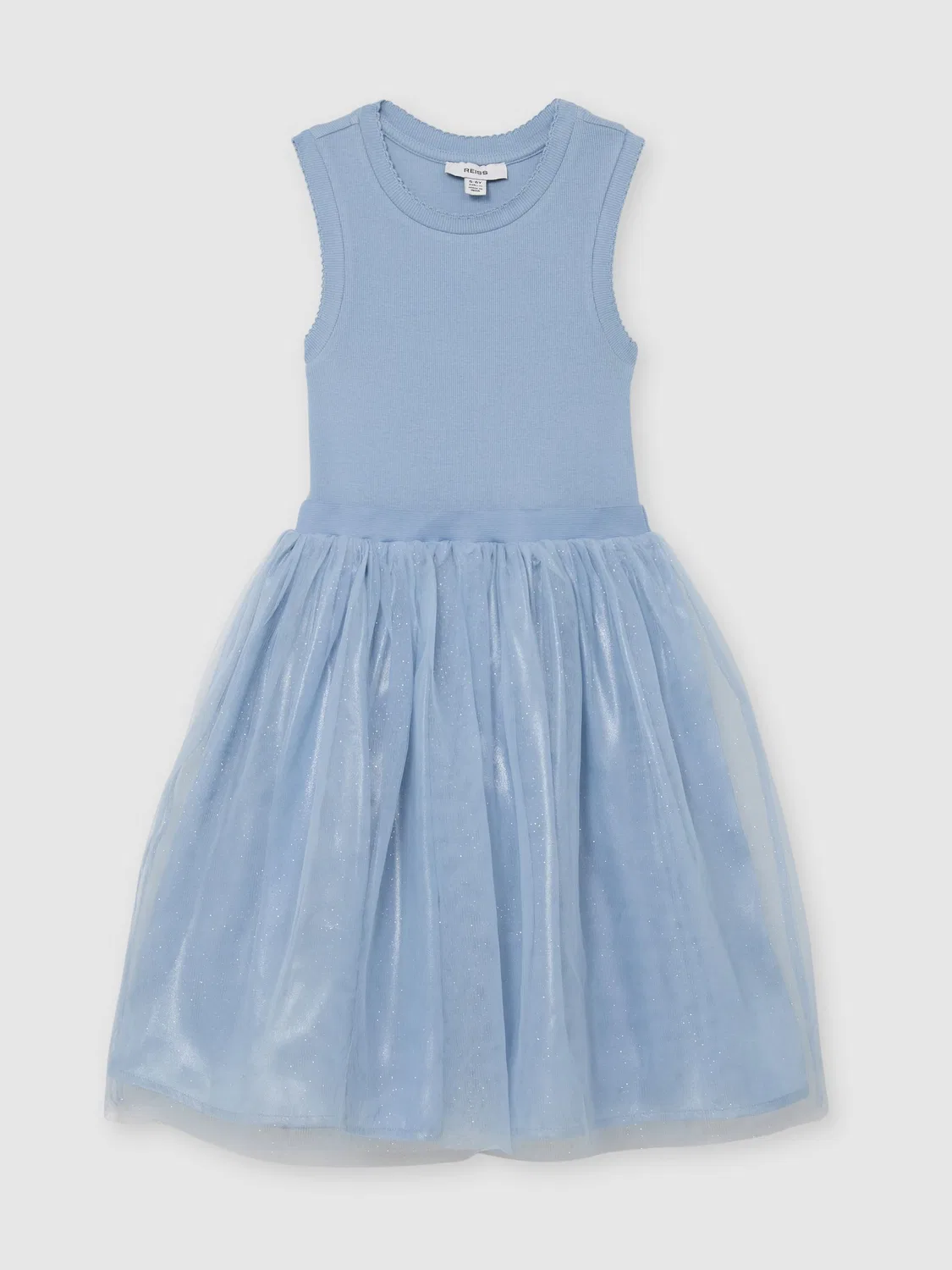 Платье с юбкой из тюля Reiss Dahlia, синее