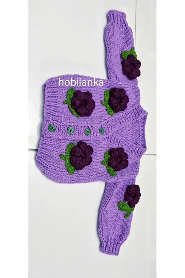 Детский кардиган с длинным рукавом Hobilanka, Purple