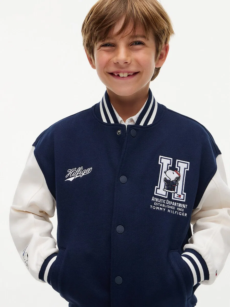 Куртка TOMMY HILFIGER Between-Season 'PEANUTS' темно-синего цвета — фото 3