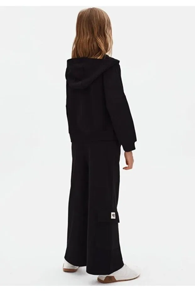 Детский спортивный комплект для девочек с длинным рукавом Nk Kids, Black — фото 2