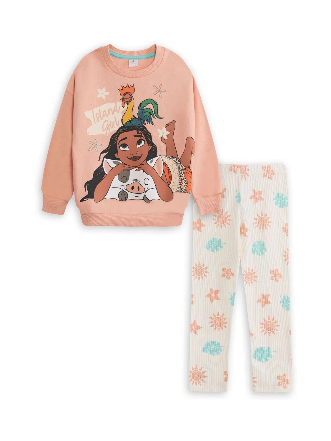 Комплект из толстовки и джоггеров Disney Moana Vanilla Underground, оранжевый