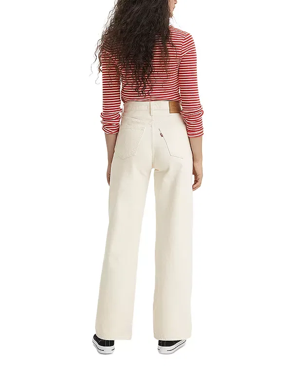 Женские джинсы с высокой посадкой Ribcage wide leg jeans Levi's, Barely Freezing — фото 3