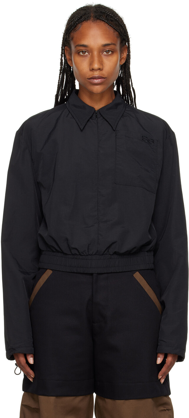 

Черная рубашка с невидимой молнией SPENCER BADU