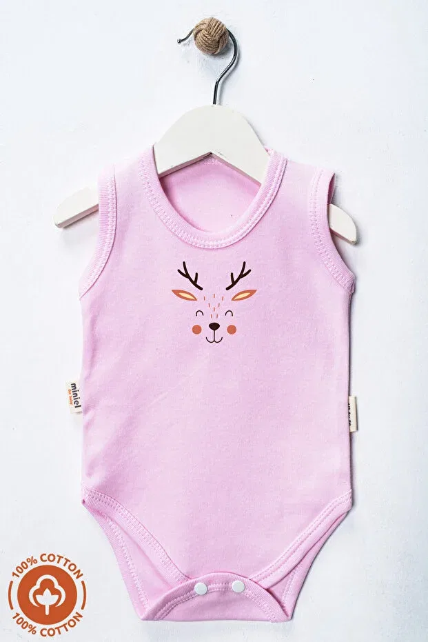 Детское боди для девочек хлопковое 6-предметное Miniel Organic, Pink — фото 4