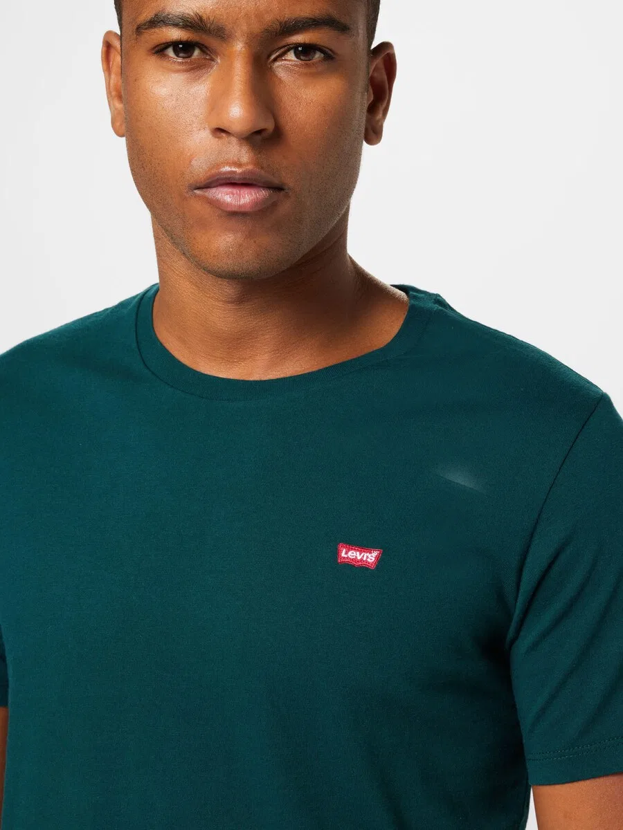 Футболка LEVI'S «Original Housemark» изумрудного цвета — фото 3
