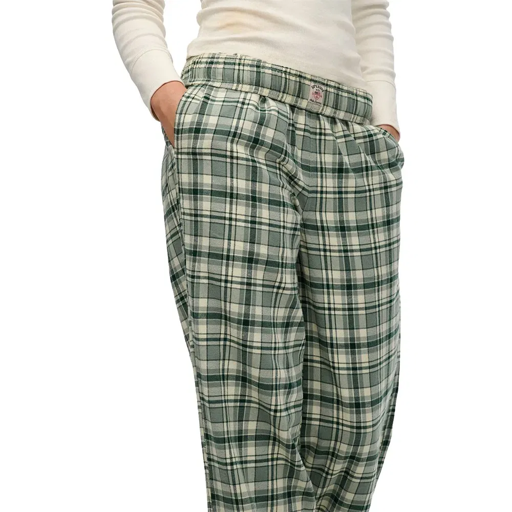 Женские брюки свободного кроя с клетчатым принтом Check Elastic Superdry, Green — фото 4