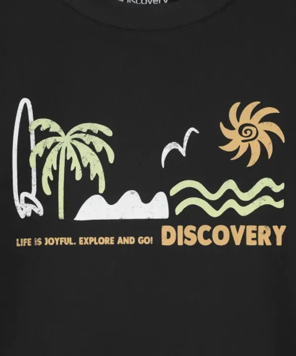 Футболка-рашгард детская Freshvent, Discovery Expedition, черный — фото 3