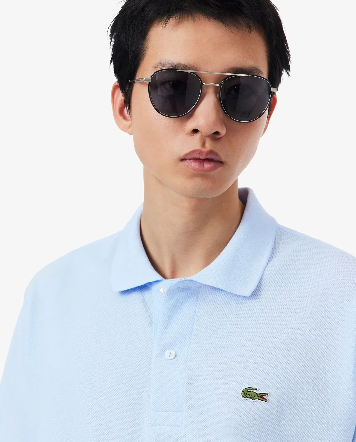 Рубашка с коротким рукавом, Polo Original Corte Clásico, Lacoste, голубой — фото 3