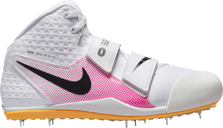 Бутсы Nike Zoom Javelin Elite 3 'White Hyper Pink Orange', белый - фото