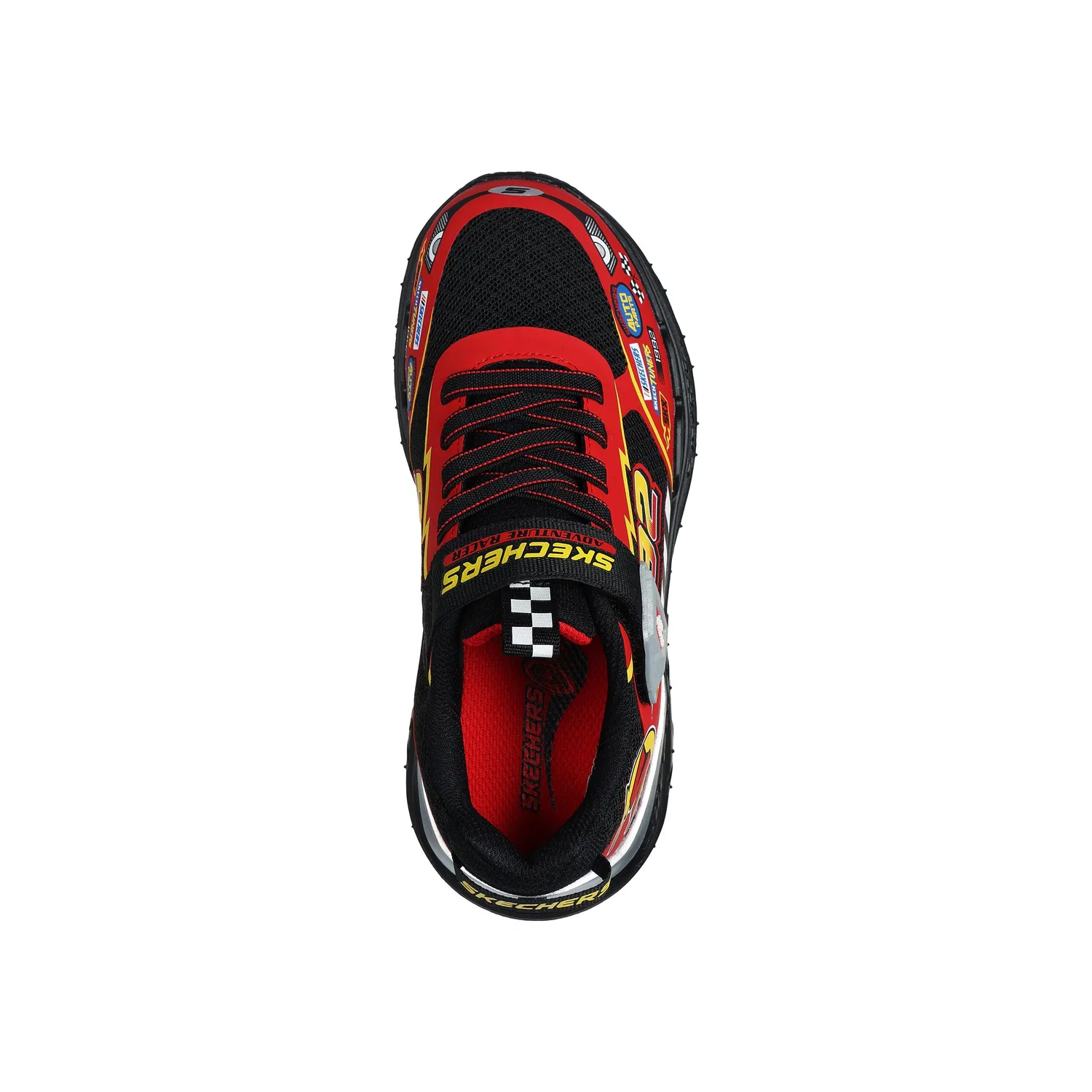 Детские кроссовки с принтом 402303L-BKRD Skechers, Schwarz — фото 4