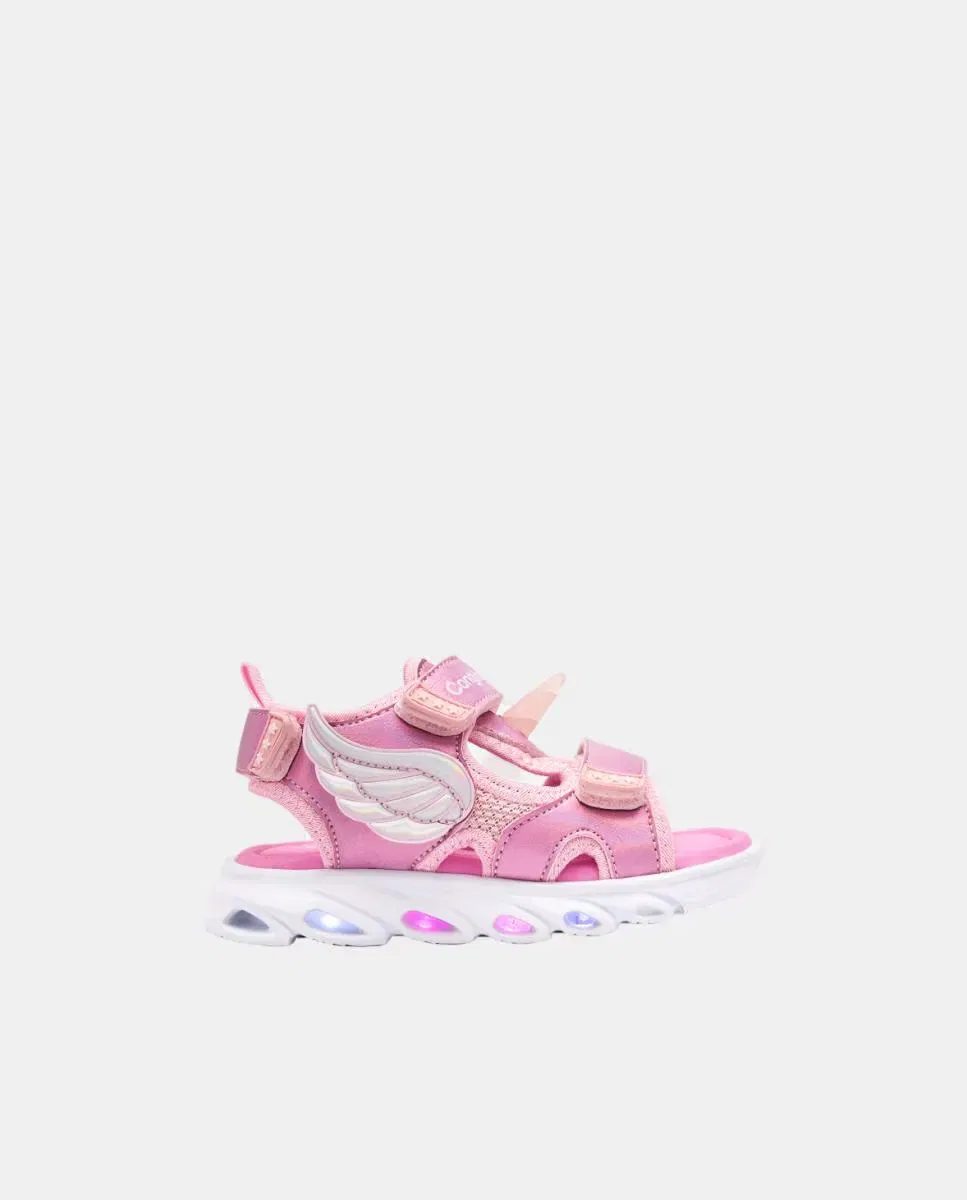Детские сандалии для девочек с подсветкой Unicornio Conguitos, Fucsia