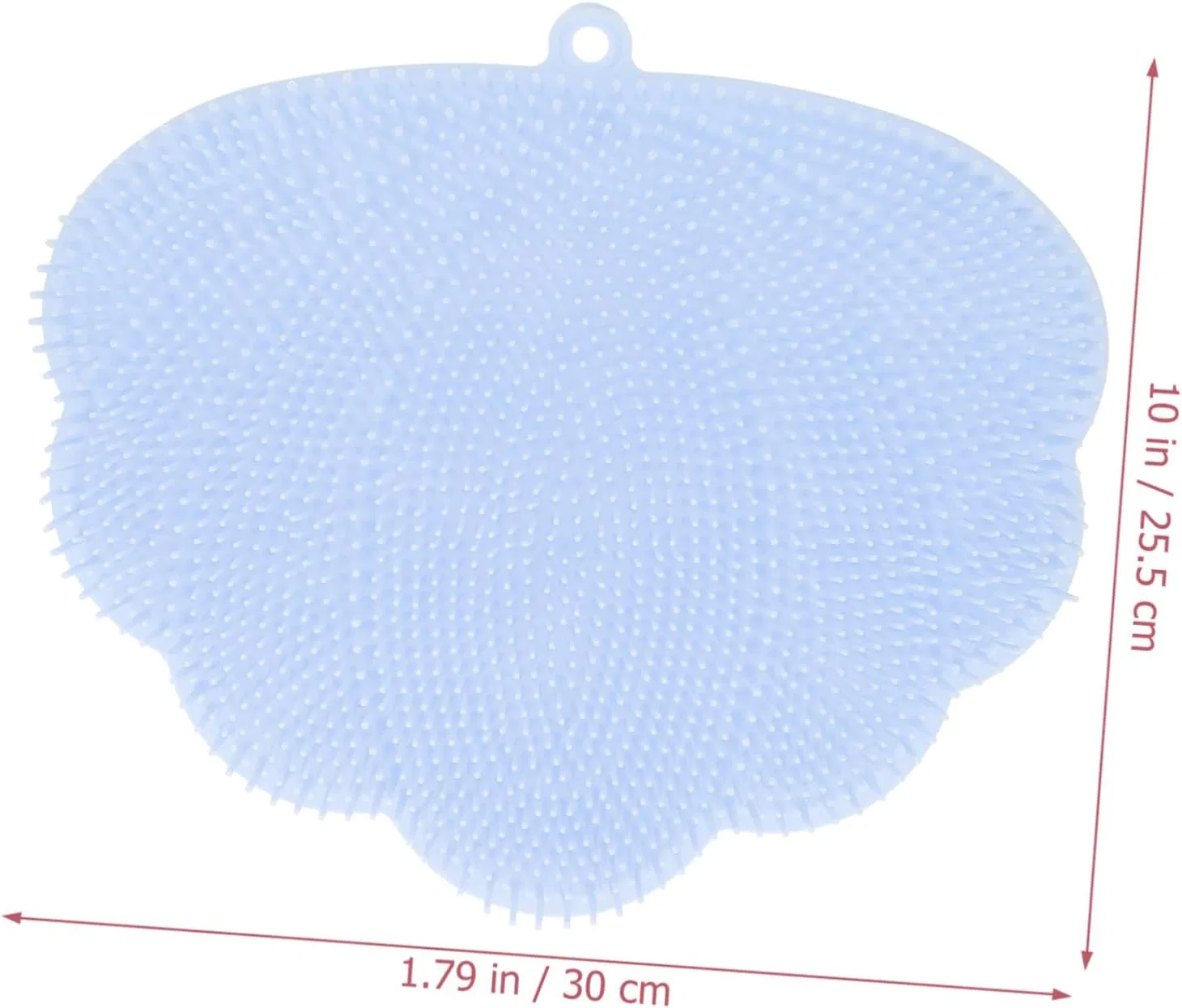 Мочалка для спины настенная с присосками TPE, DINHEAROM, 30x25.5x3 см — фото 2