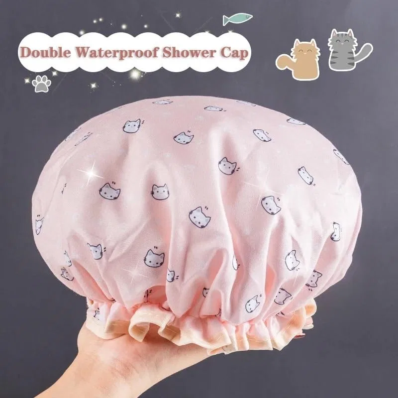 Шапочка для душа, регулируемая, AD-BCrbgen, 1 шт, Pink Plum — фото 4