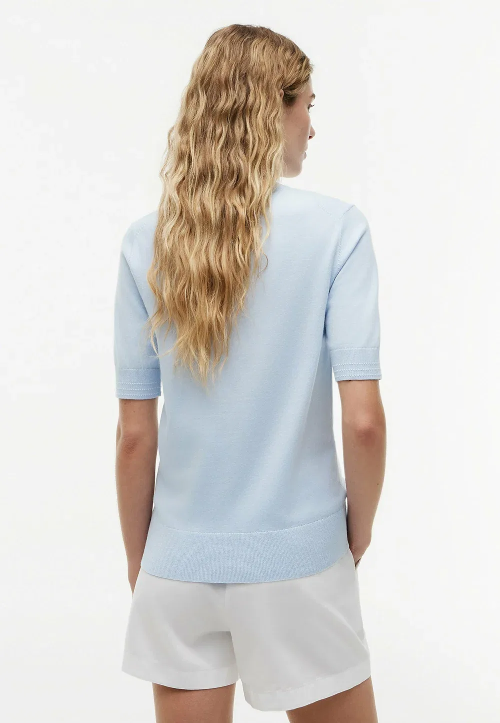 Простая футболка Tommy Hilfiger, Sky Blue — фото 3