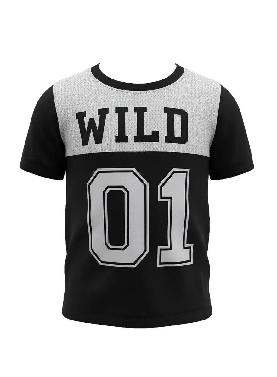 Футболка с принтом Wild 01 Wini Bee, черный