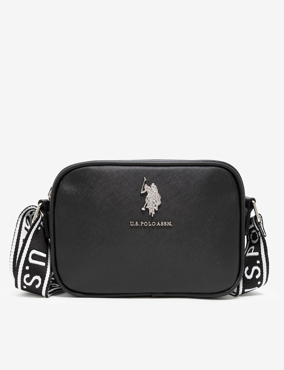 Сумка через плечо на молнии U.S. Polo Assn., черный