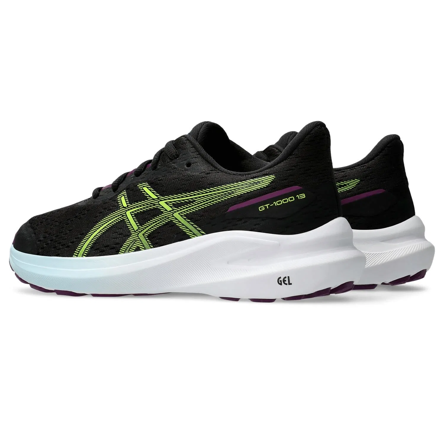 Детские кроссовки для мальчиков с поддержкой GT-1000 13 GS ASICS, Navy Blue Rich White — фото 3