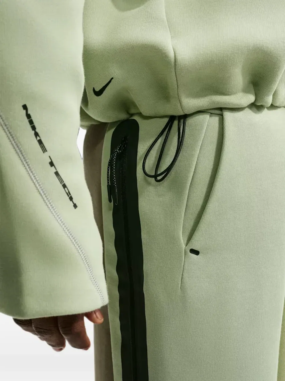 Худи Nike Tech, зеленый — фото 3