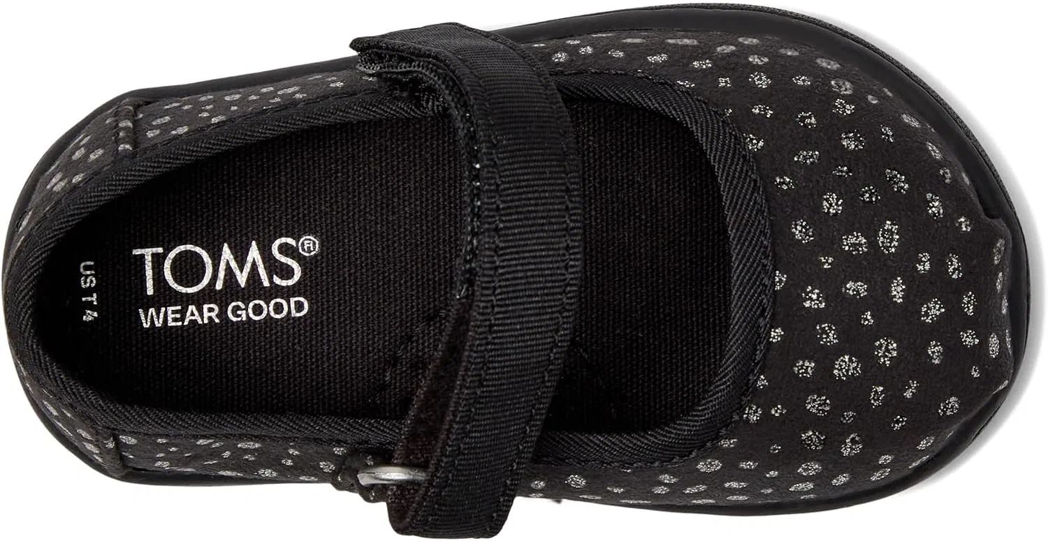 Детские туфли Мэри Джейн для девочек Tiny TOMS, Black — фото 3