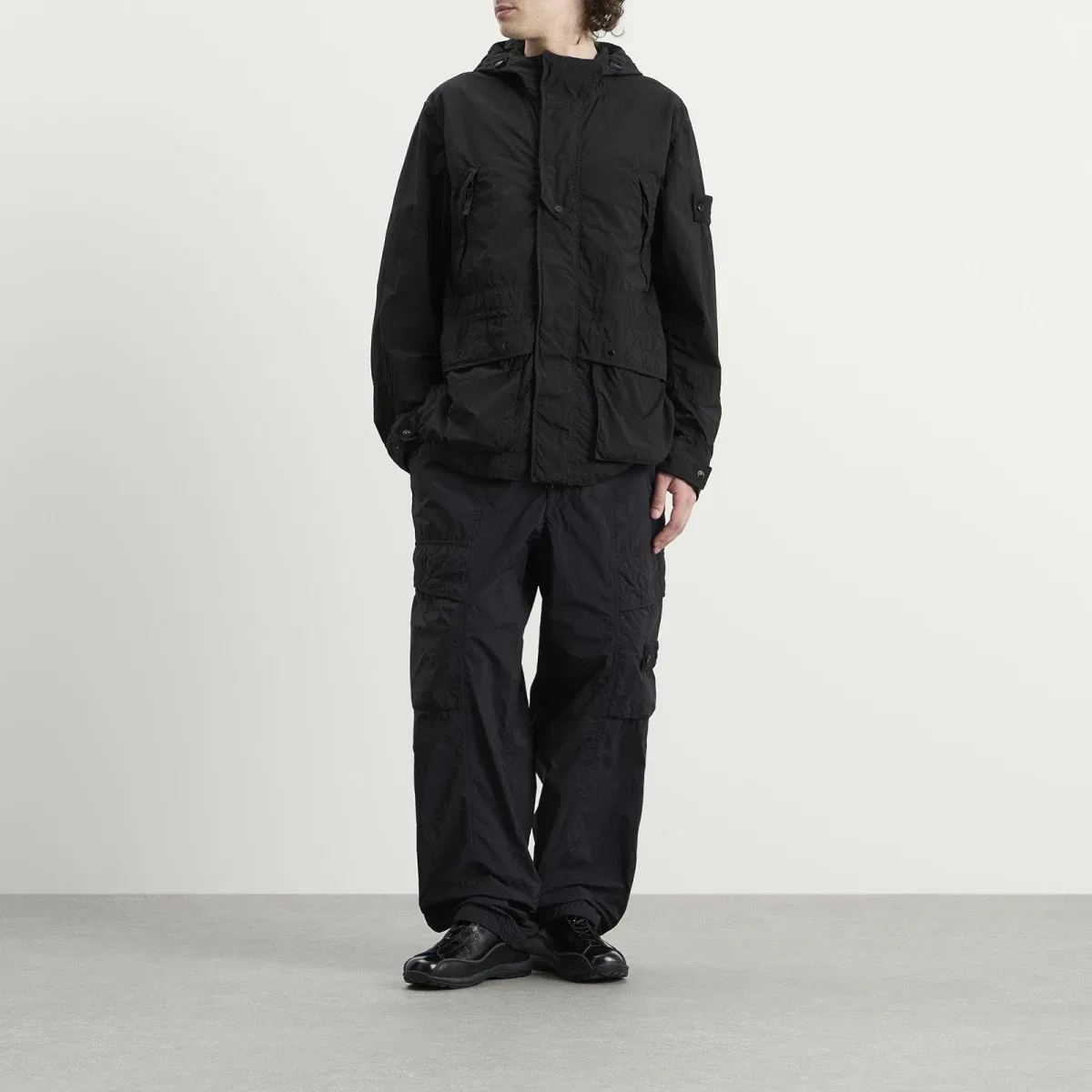 Парка из нейлона с капюшоном Ghost Stone Island, Black — фото 4