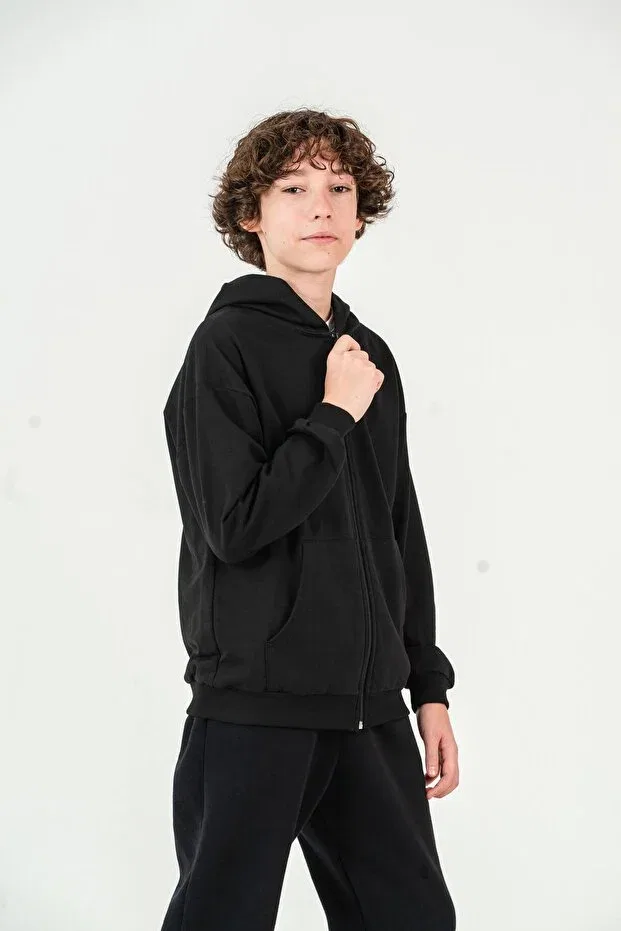 Детская куртка для мальчиков хлопковая Mışıl Kids, Black — фото 3
