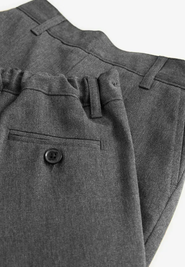 Брюки из льна с хлопком Regular fit - pull on 2 pack Next blue/brown Clarks, серый — фото 4