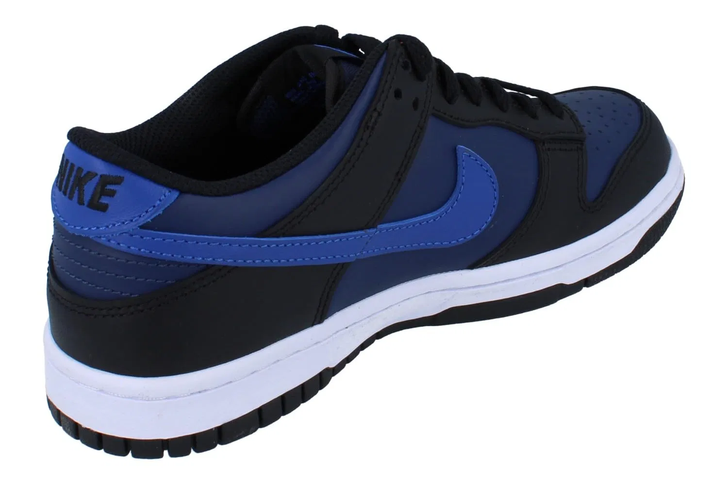 Детские кроссовки для мальчиков с кожаным верхом Dunk Low Gs NIKE, Midnight Navy Game Royal Black — фото 3